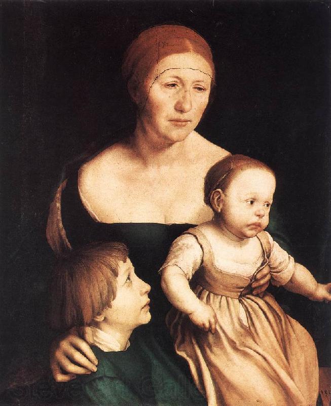 HOLBEIN, Hans the Younger The Artist's Family sf